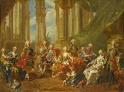 Louis Michel van Loo The family of Philip V in oil painting on canvas